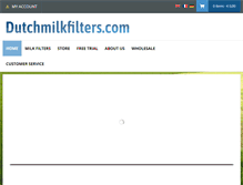 Tablet Screenshot of dutchmilkfilters.com